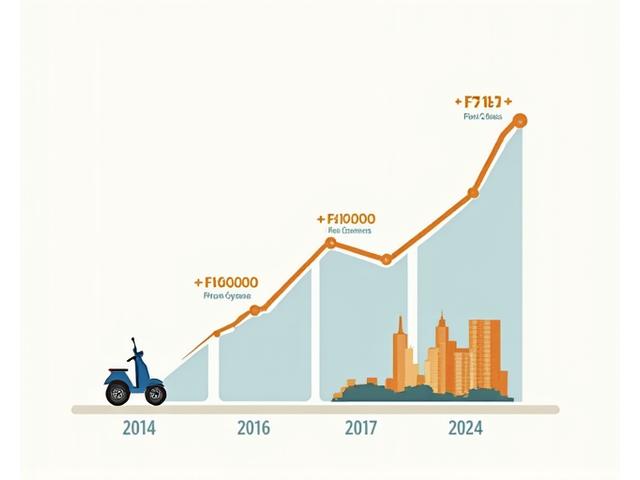 Infographic showing RideFlex's growth from 2018 across 15+ cities, with 50,000+ happy customers.