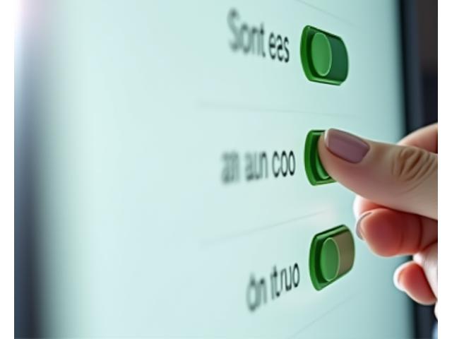 Digital interface with toggle switches for cookie preferences, showing user control.