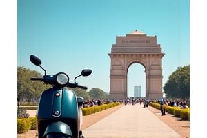 Sarah's photo in front of India Gate, Delhi